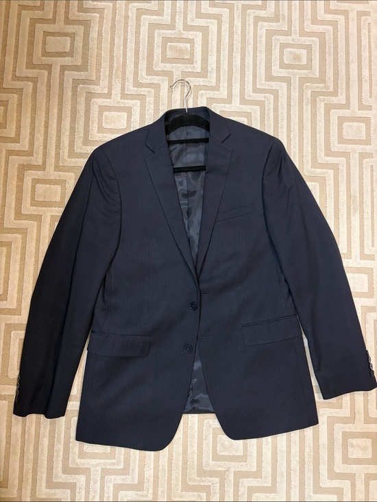 Calvin Klein Other - Calvin Klein Navy Pinstripe Two-Button Suit Jacket